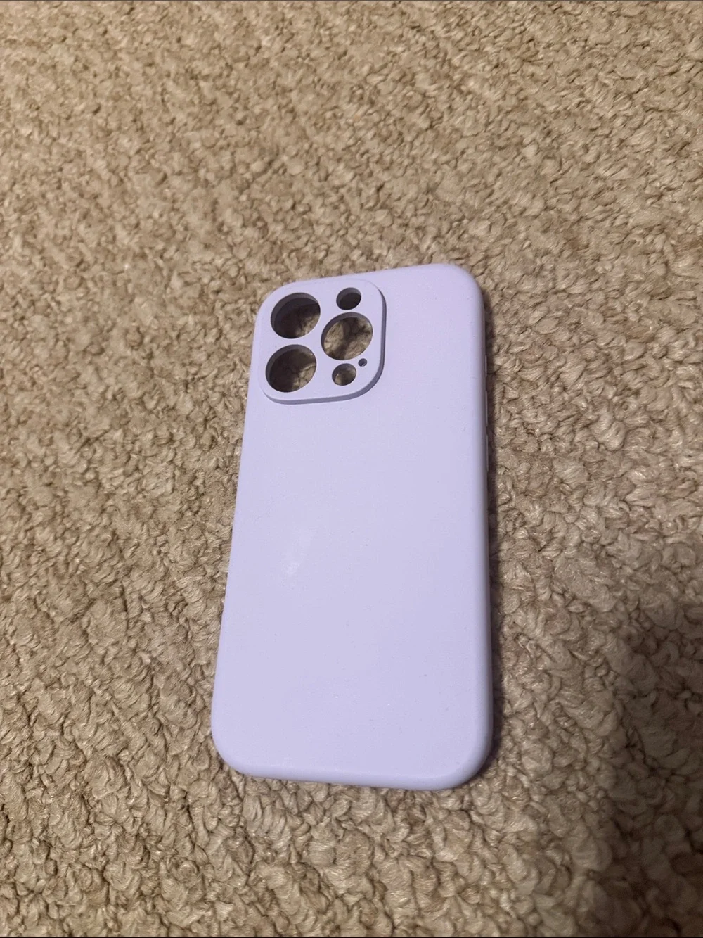 Slim Lavender Silicone Phone Case for iPhone 16 pro